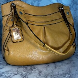 Relic Yellow Leather Shoulder Bag
